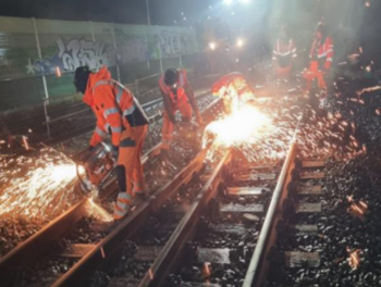 Erfolgreicher Weichenumbau in Heilbronn-Klingenberg - DE