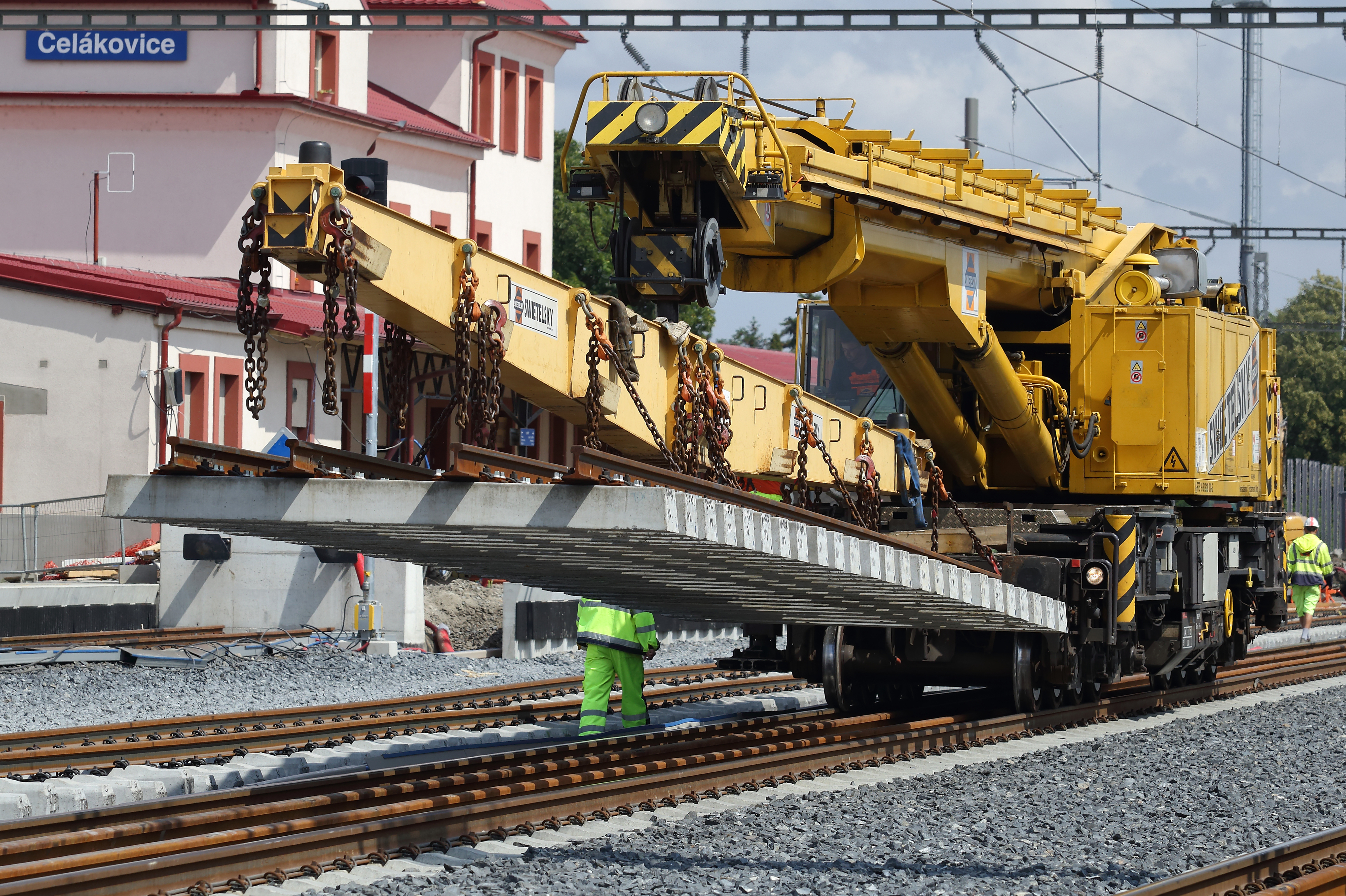 Optimalizace trati Lysá nad Labem – Praha Vysočany, 2. stavba / I. část žel. stanice Čelákovice  - Bahnbau