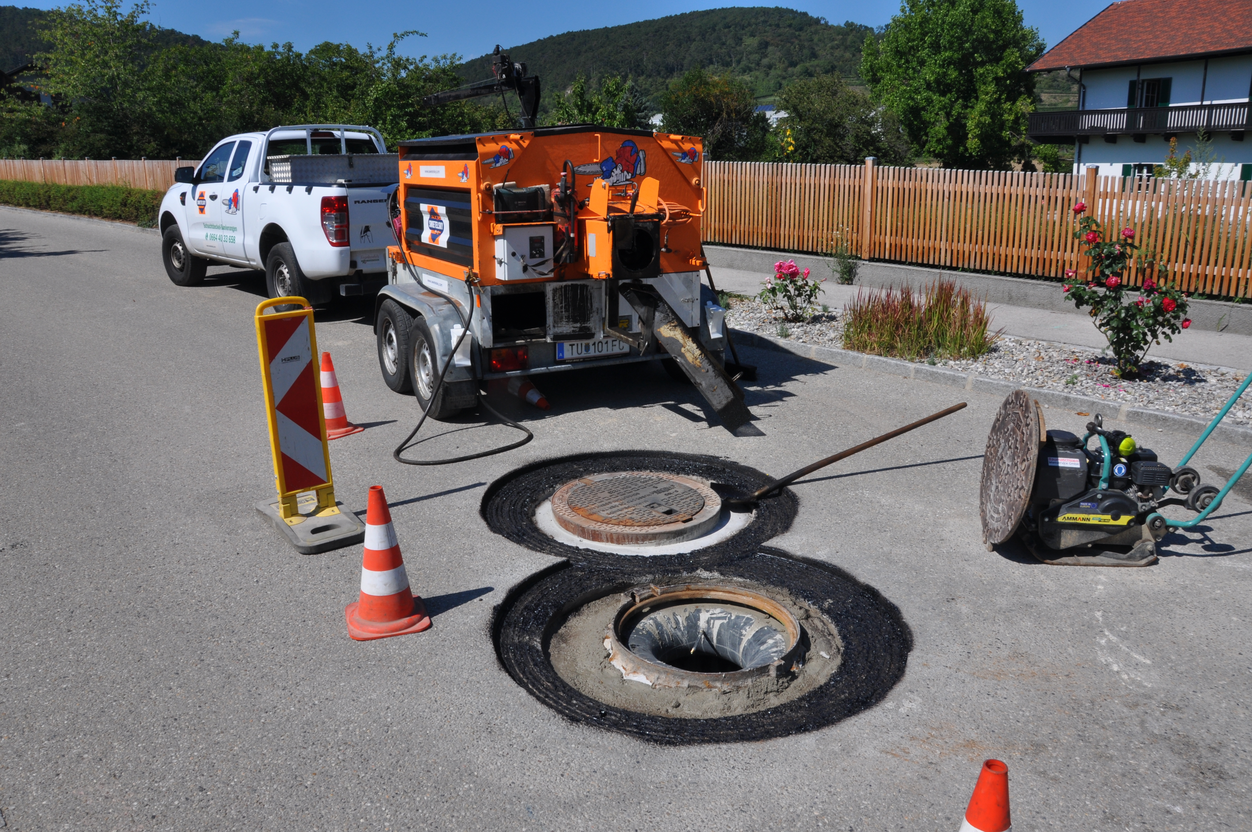 Schachtdeckel sanieren, heben und angleichen - Spezialkompetenzen