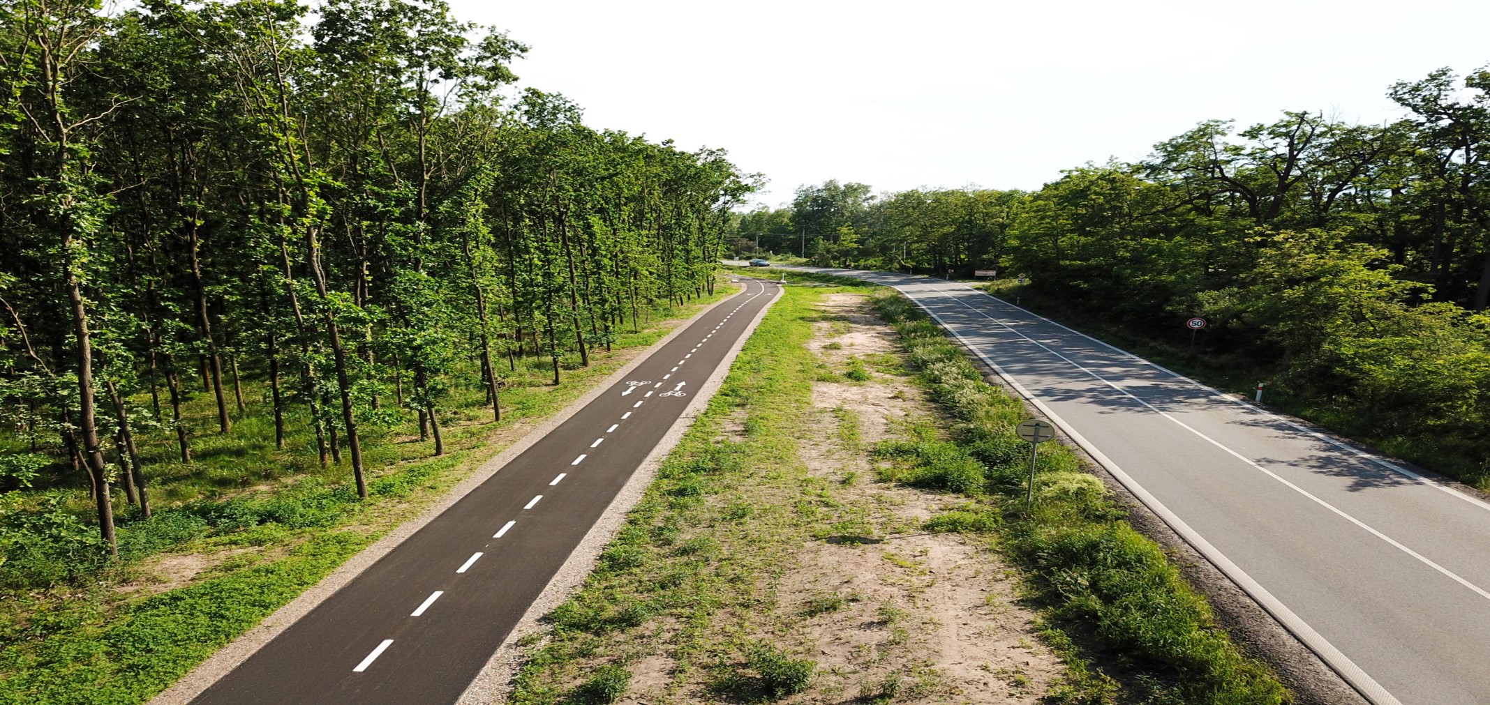 Cyklostezka Hodonín – Ratíškovice - Straßen- und Brückenbau