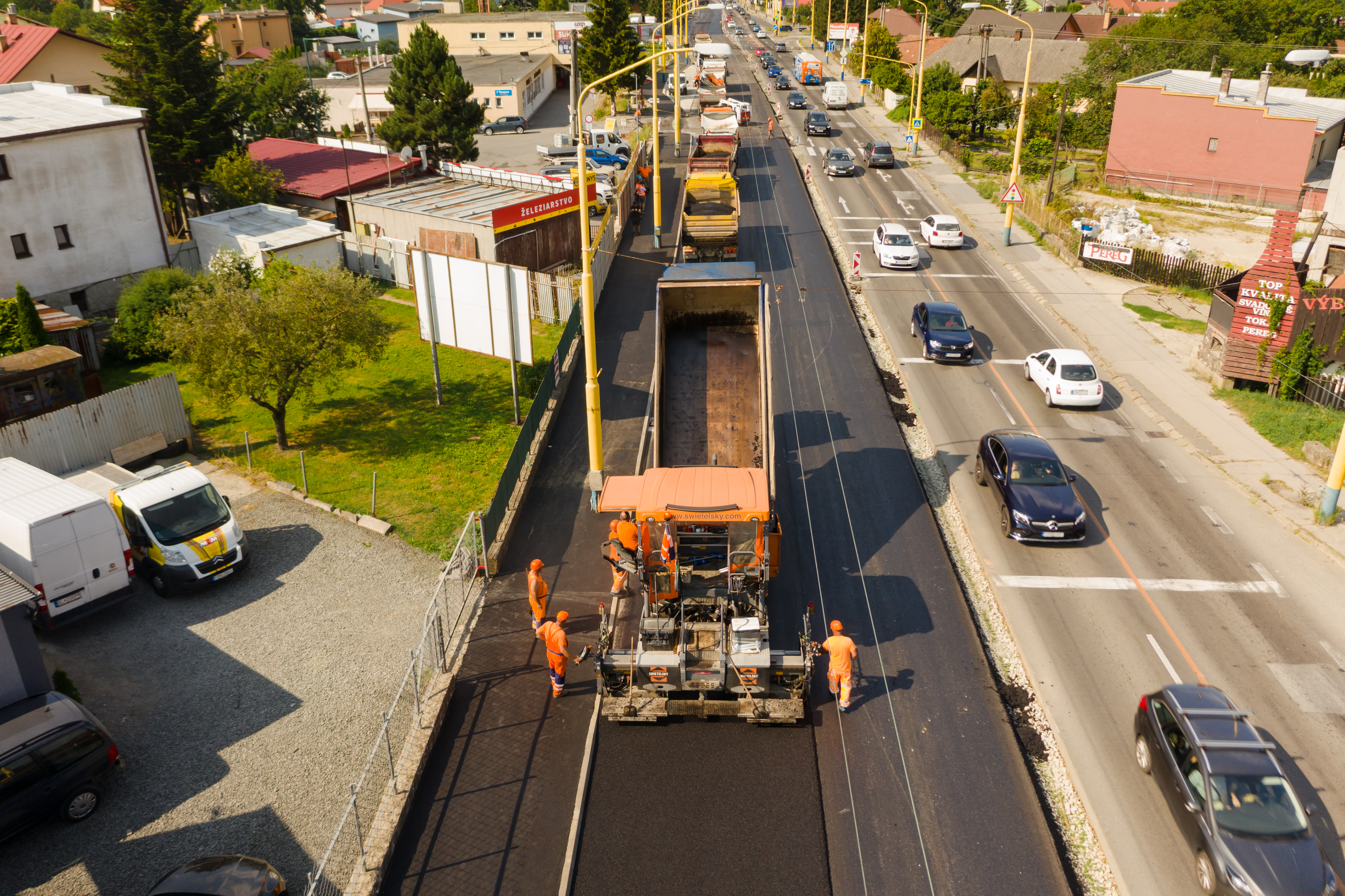 Rekonštrukcia cesty v Prešove - Straßen- und Brückenbau