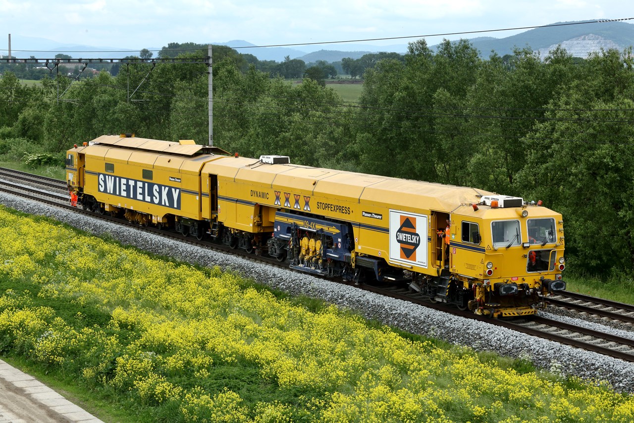 Stavební práce na železniční trati, Olomouc - Bahnbau Stavební práce na železniční trati, Olomouc - Bahnbau