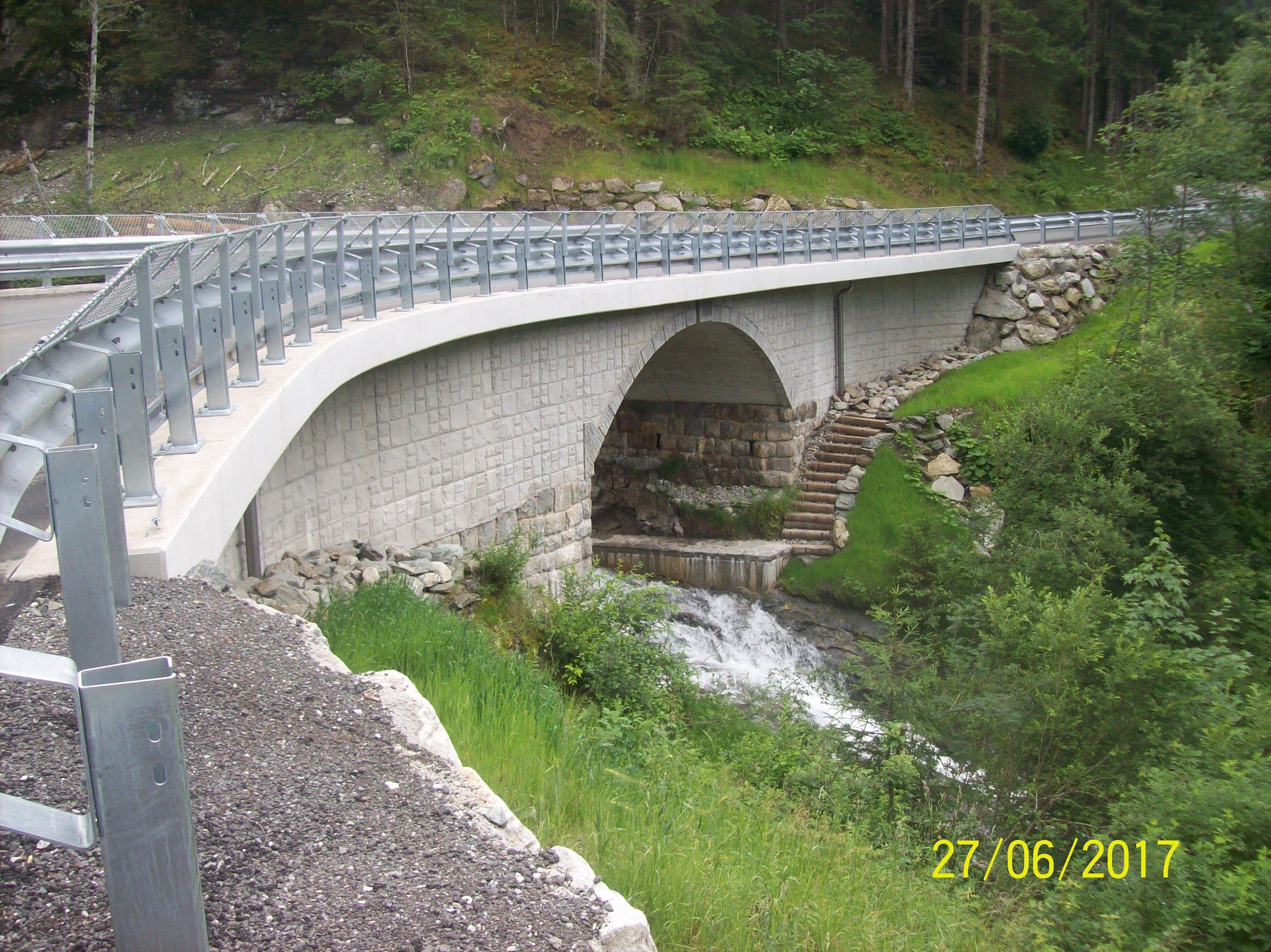 Schrabachbrücke auf der L264 Stubachtalstraße in Uttendorf - Straßen- und Brückenbau