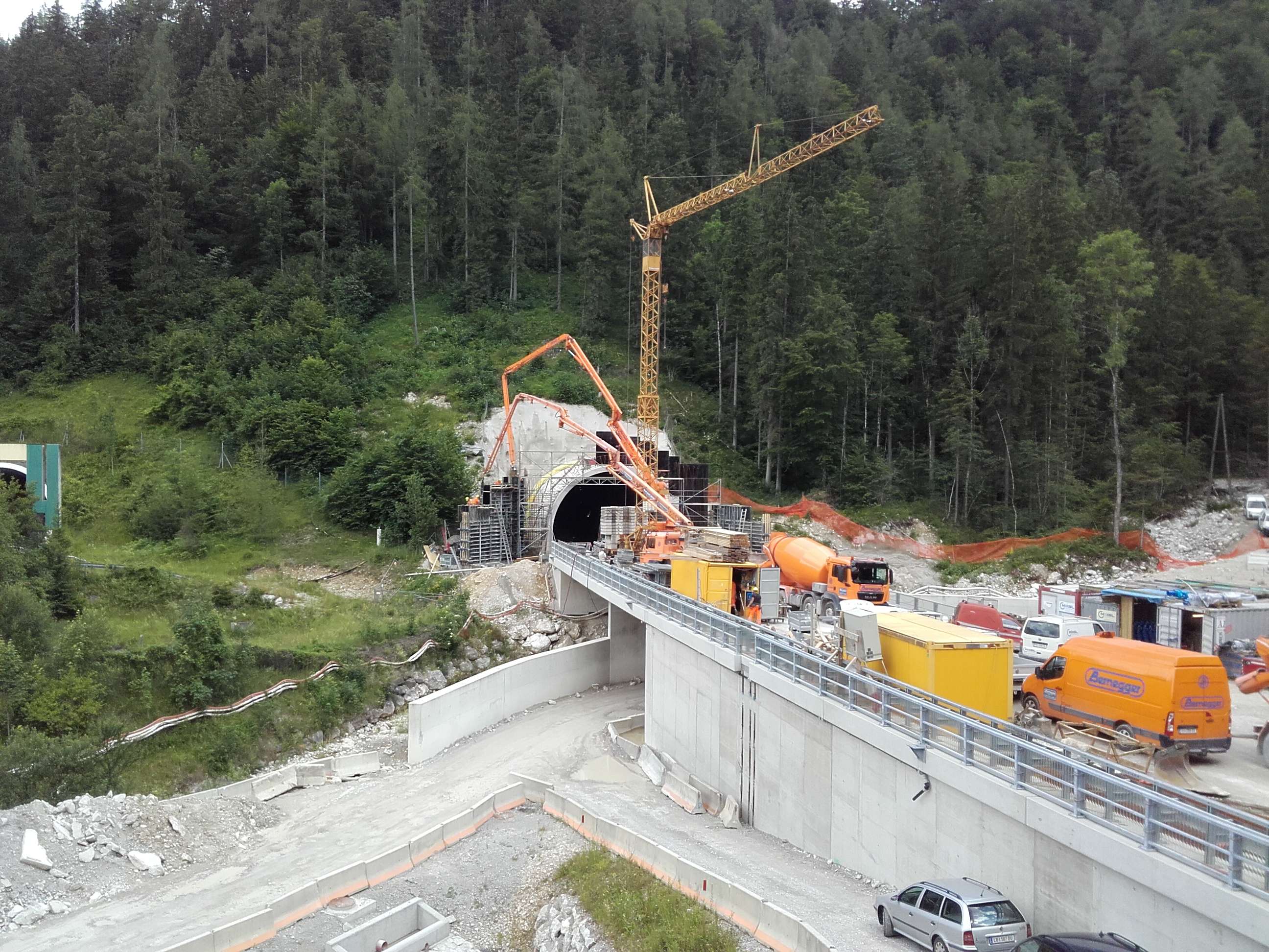 Tunnelkette Klaus - Hochbau