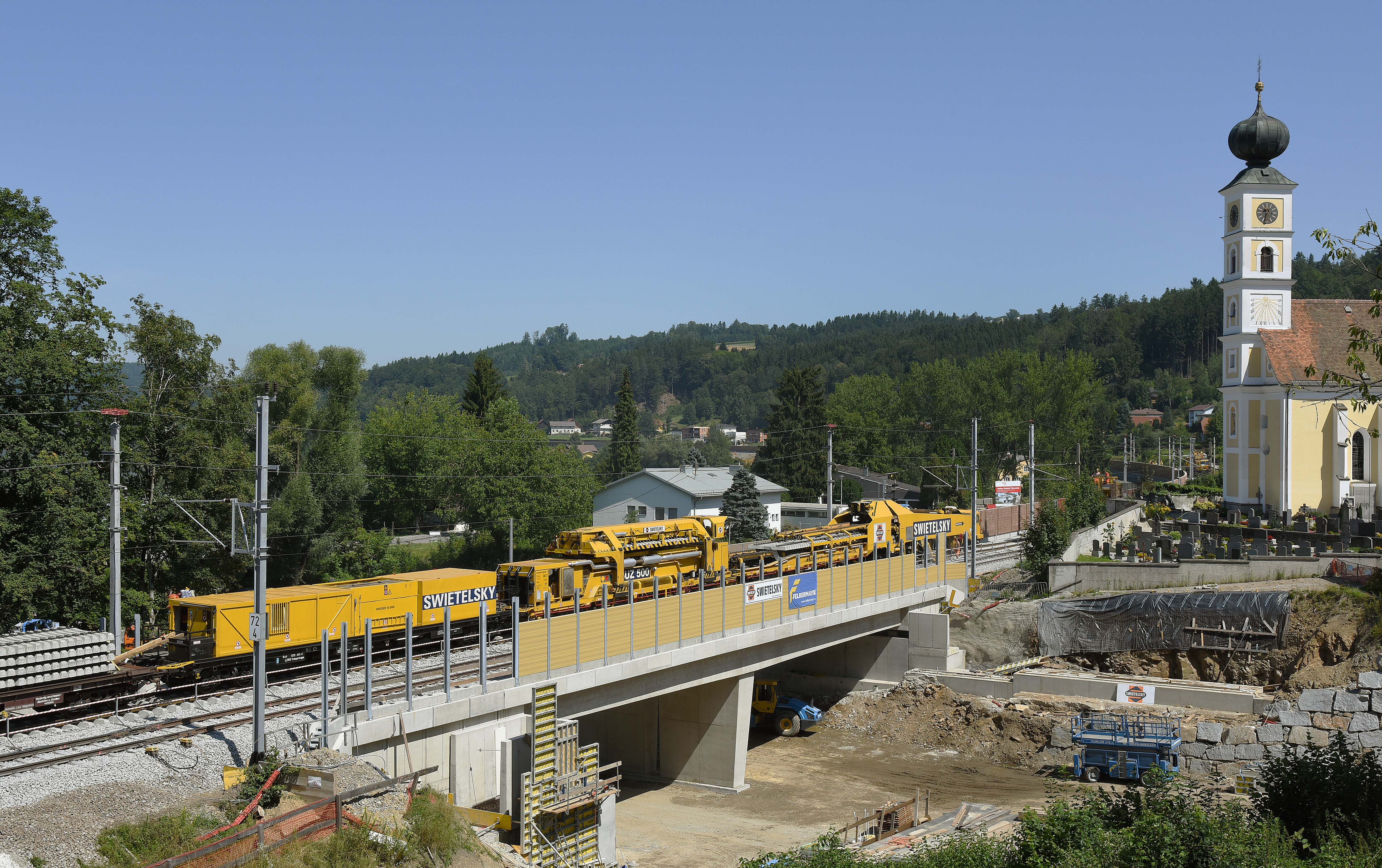 Umbau Bahnhof Wernstein - Bahnbau