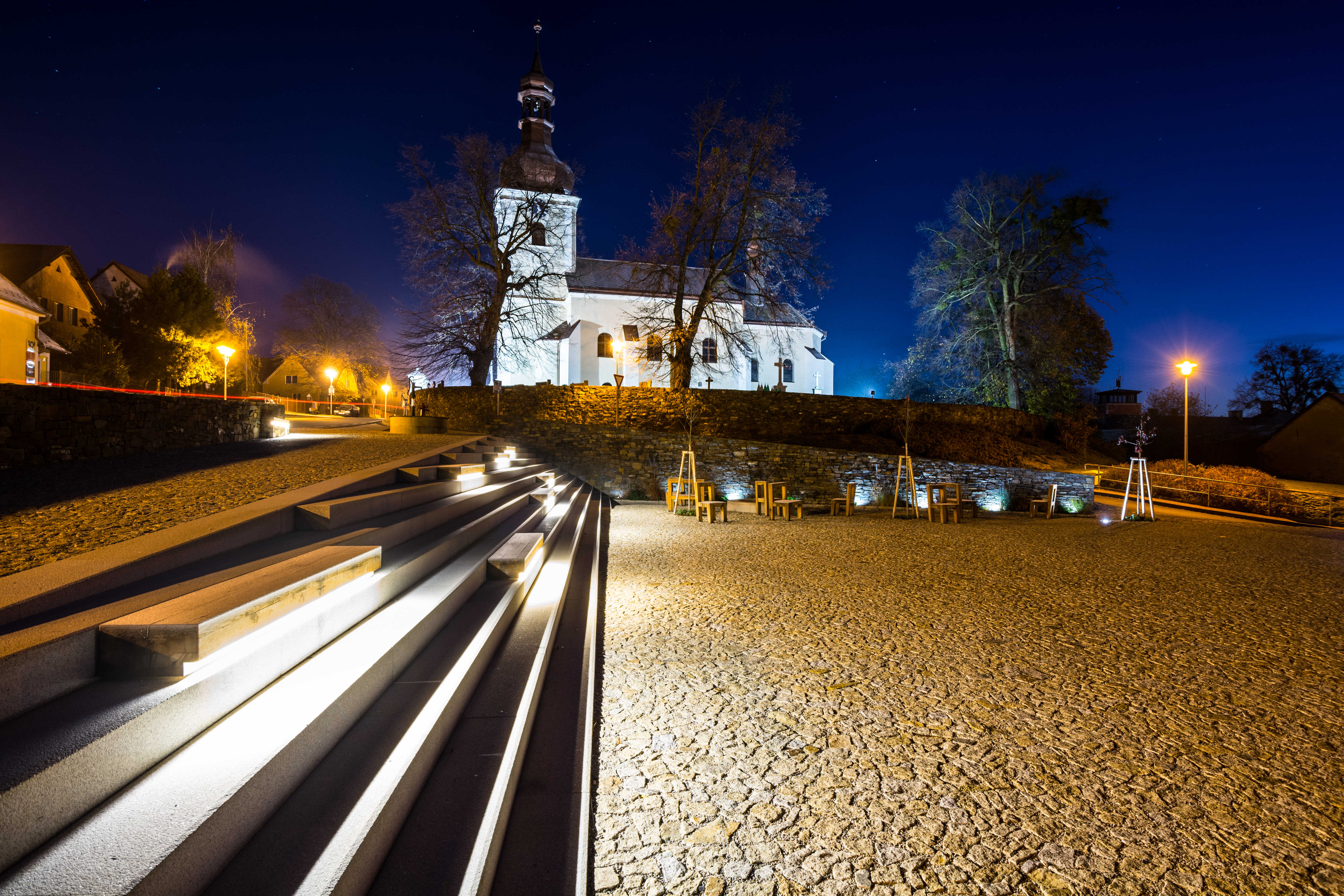 Velká Polom – revitalizace návsi - Straßen- und Brückenbau