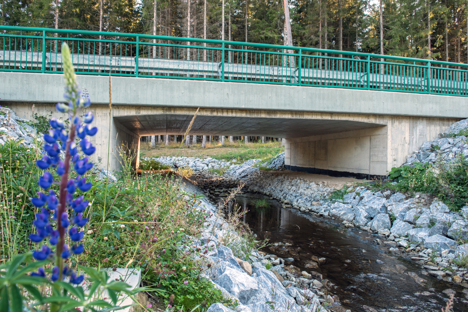 Zadní Zvonková – modernizace přístupu k hraničnímu přechodu CZ/AT - Straßen- und Brückenbau