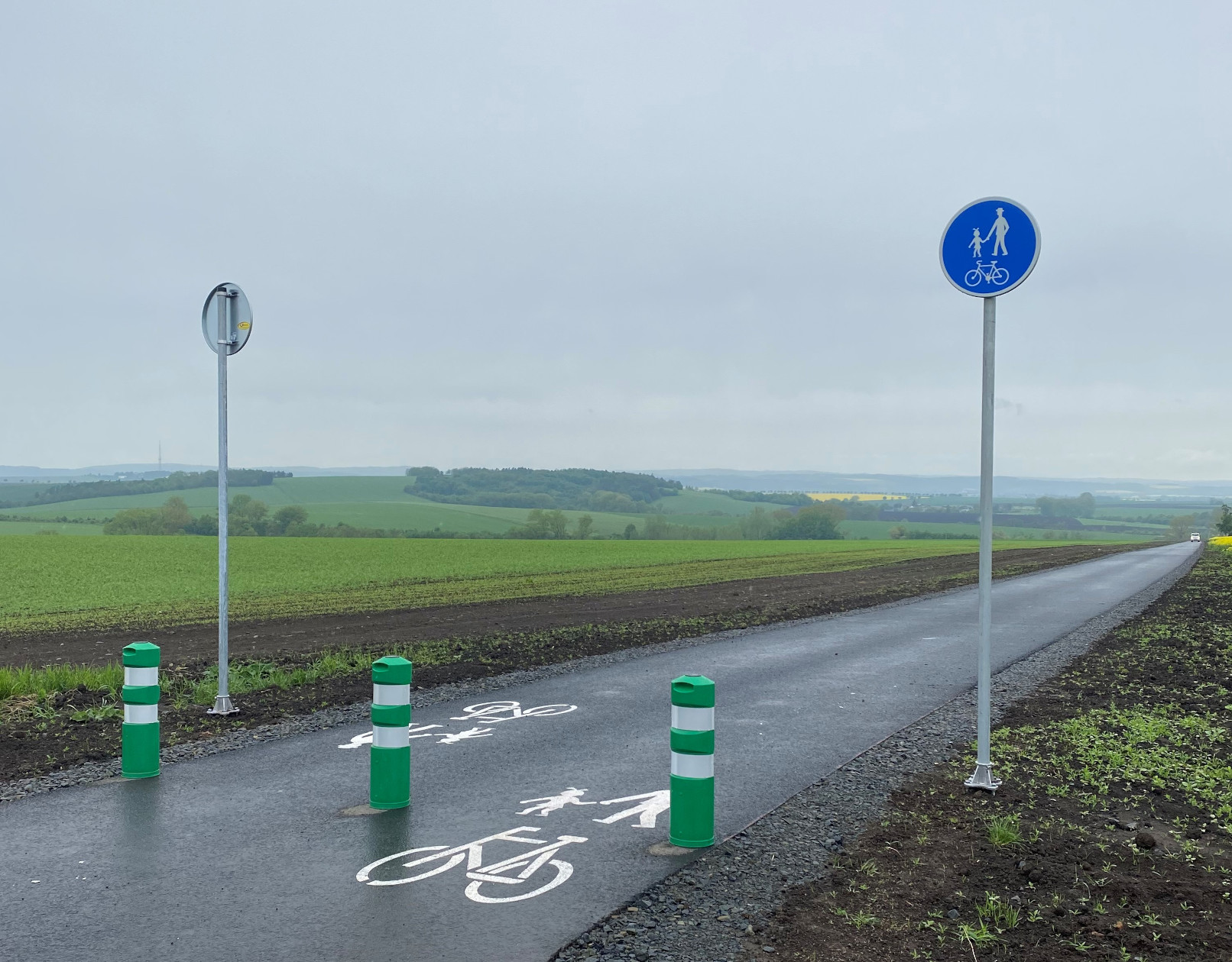 Klenovice na Hané – výstavba cyklostezky - Straßen- und Brückenbau