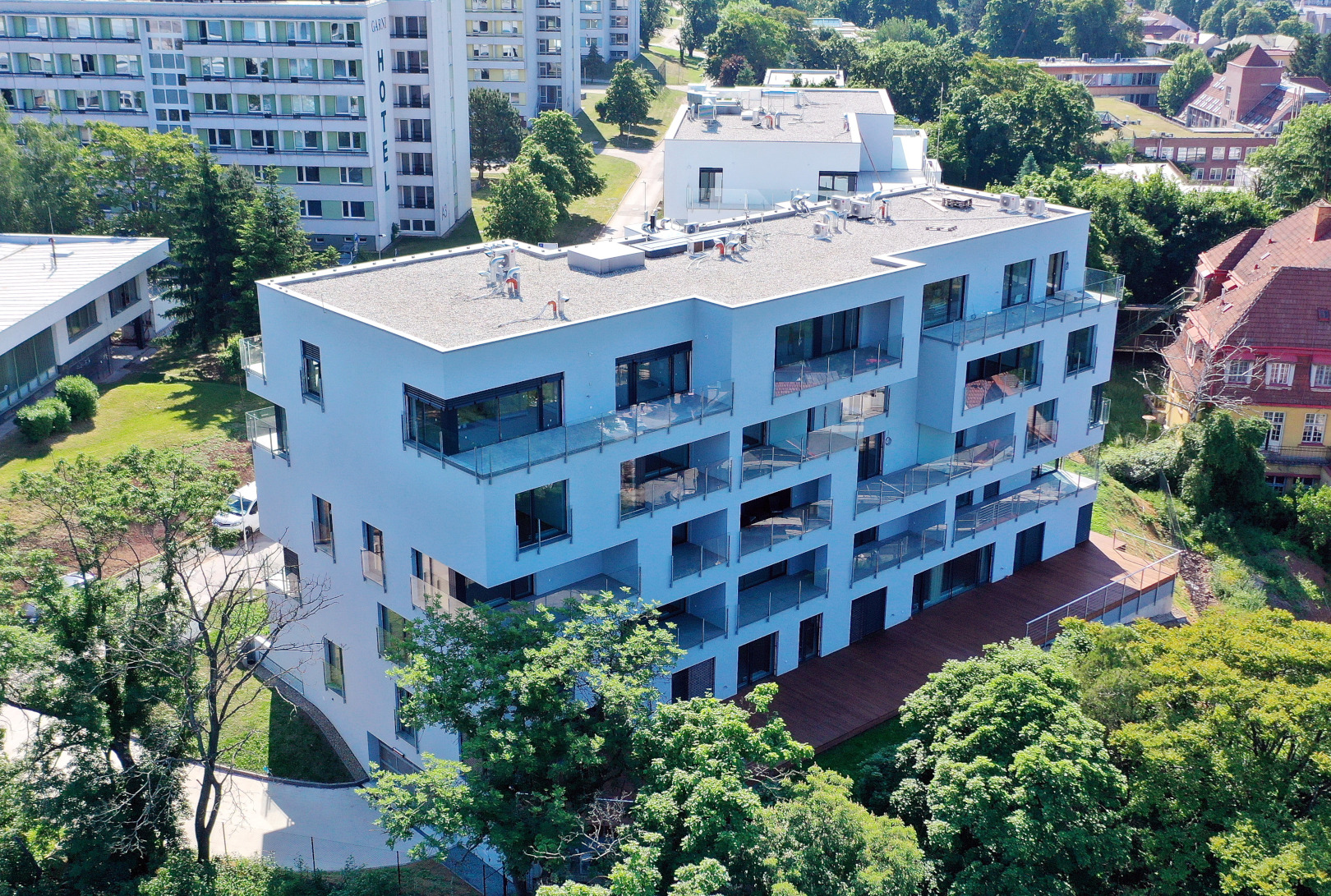 Brno-Pisárky – novostavba bytového domu Hippokrates - Hochbau