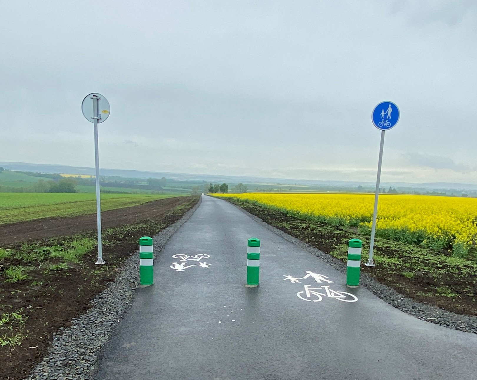 Klenovice na Hané – výstavba cyklostezky - Straßen- und Brückenbau