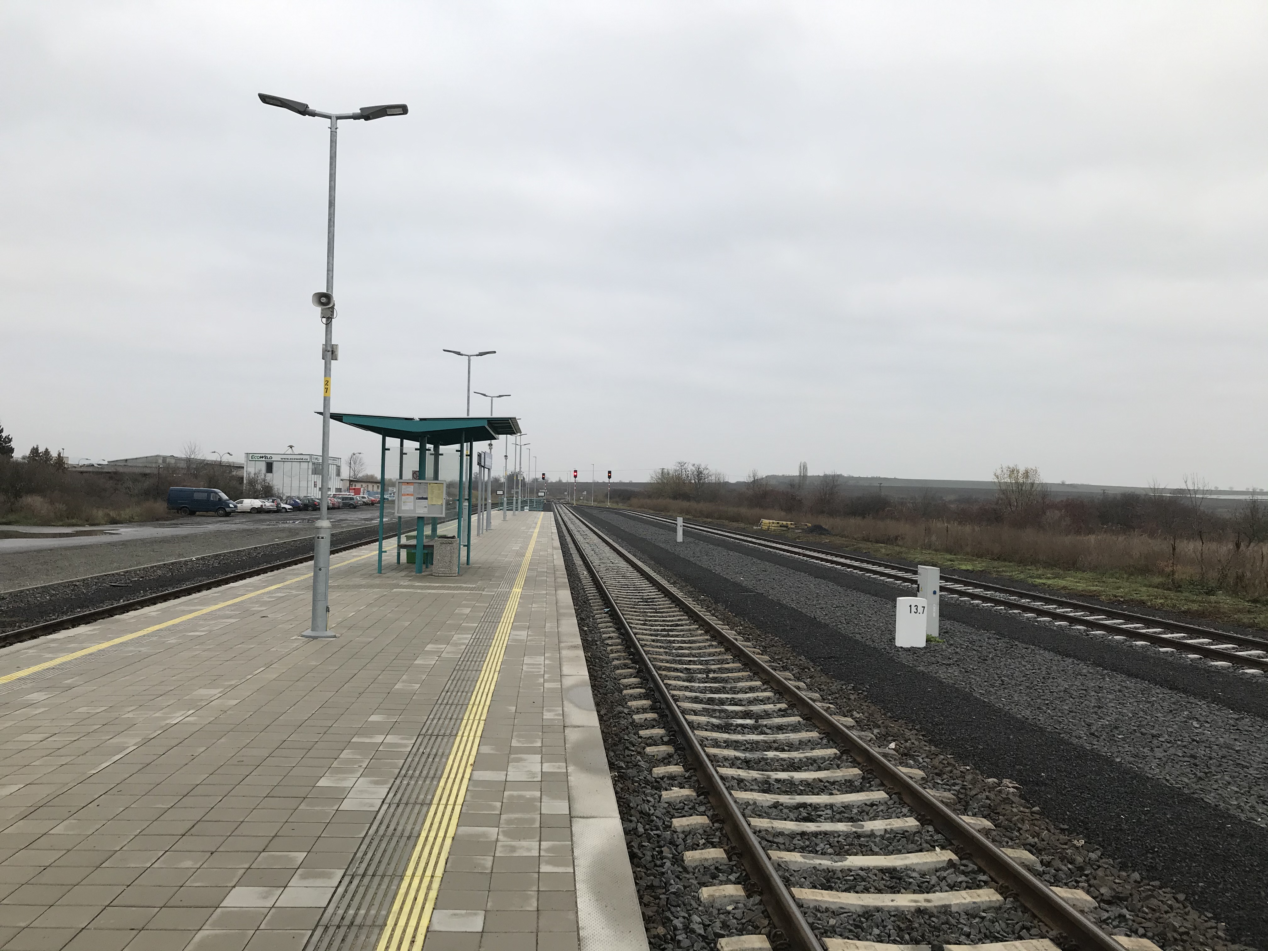Železniční trať, Lovosice - Louny - Bahnbau