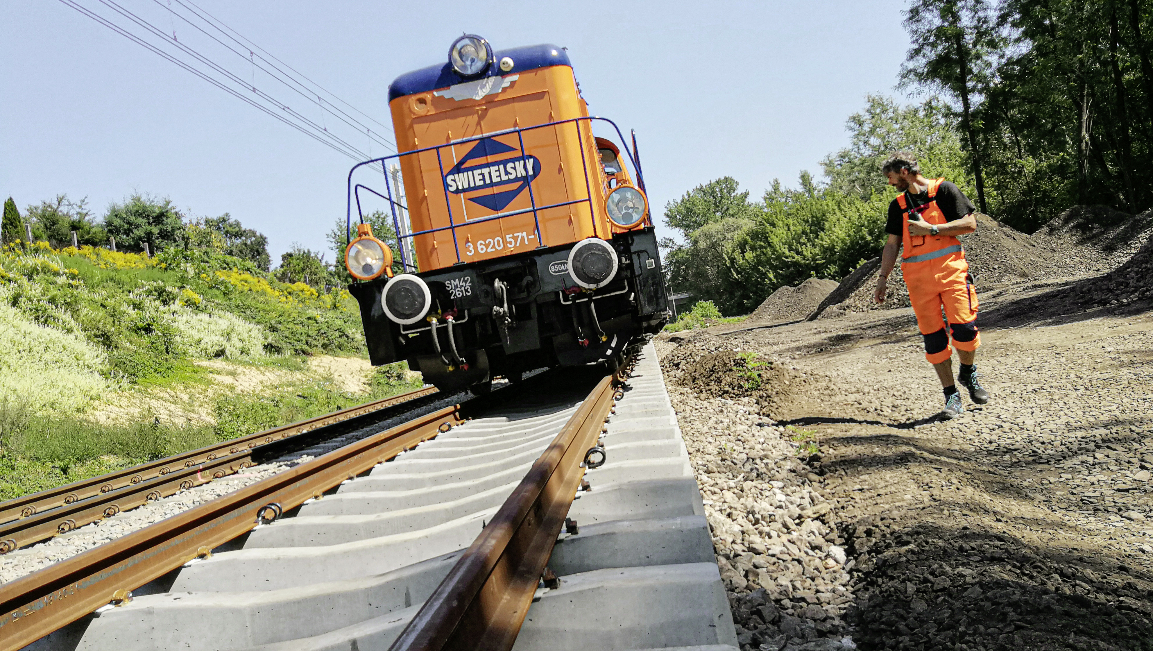 Prace budowlane na torze kolejowym, Railway 95 - Bahnbau