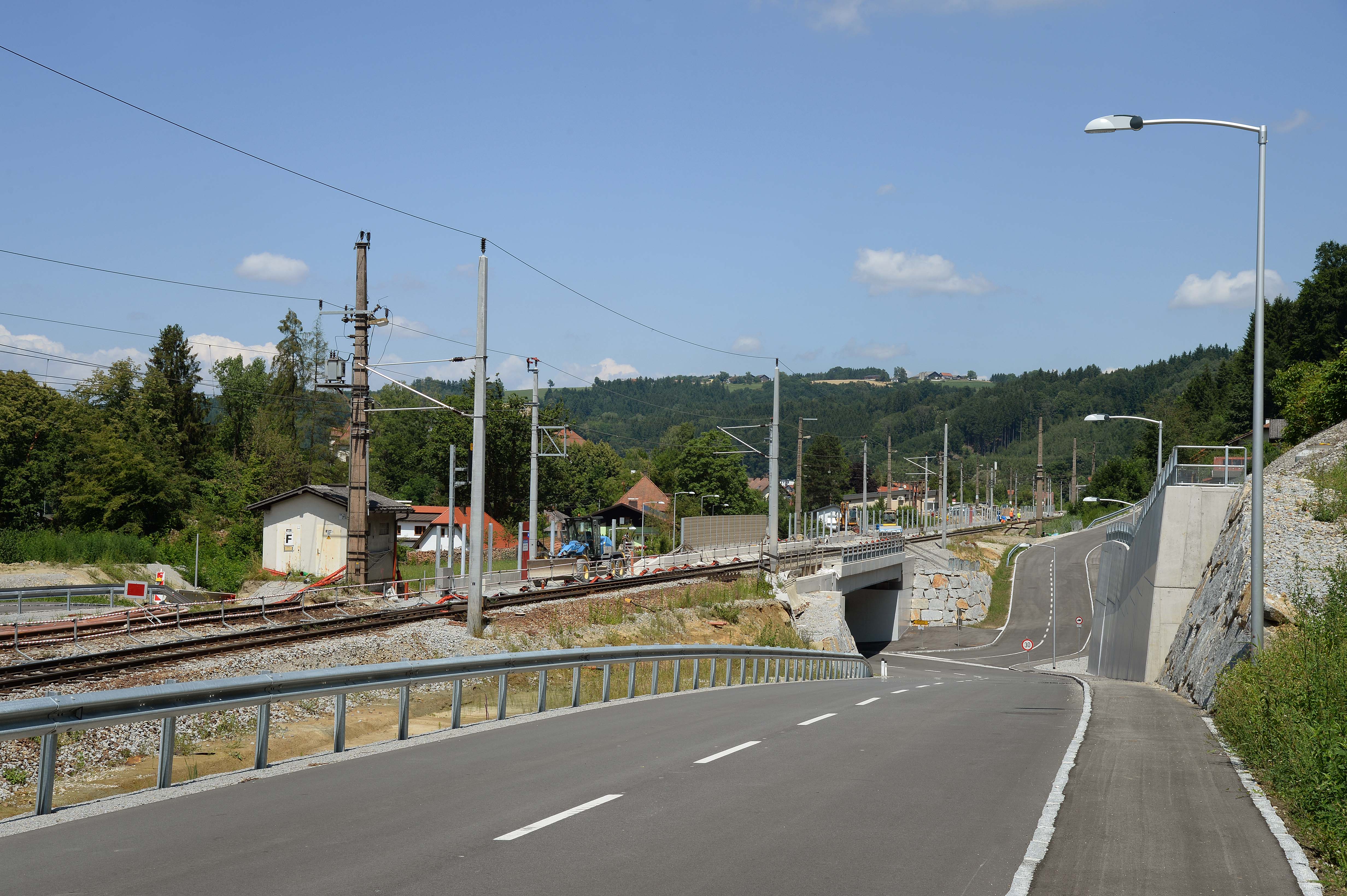 Umbau Bahnhof Wernstein - Bahnbau